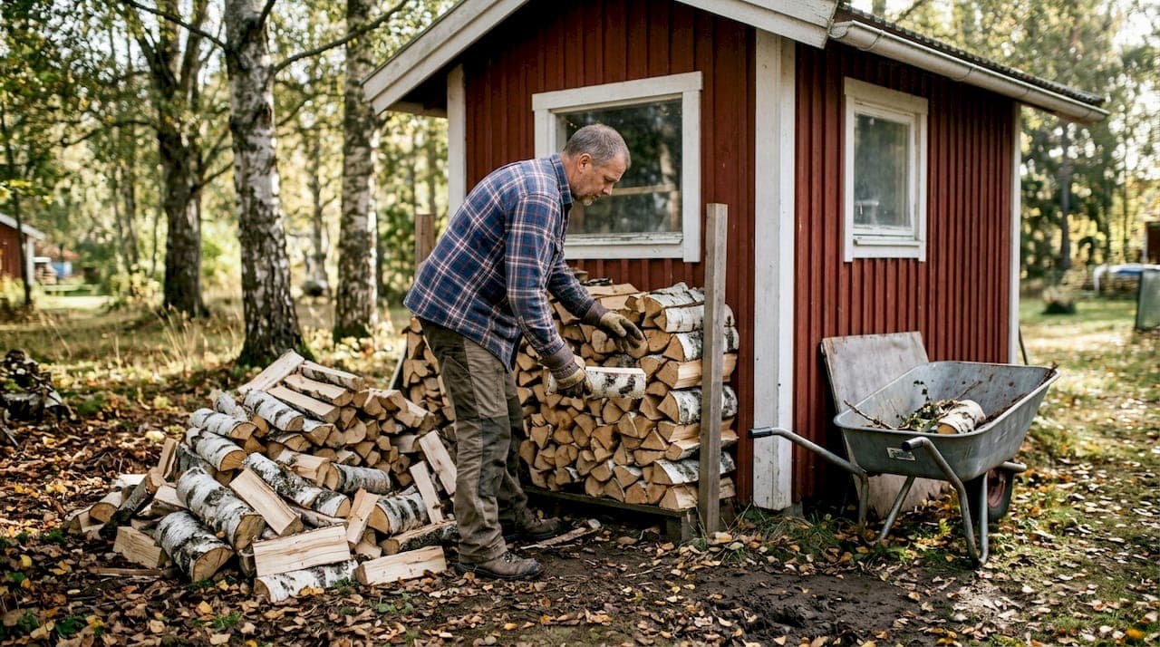 Vedstapling i Halmstad - Effektiv förvaring och torkning steg för steg